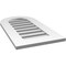 Ekena Millwork Round Top Surface Mount PVC Gable Vent: Functional, w/ 3-1/2"W x 1"P Standard Frame, 16"W x 30"H GVPRT16X3001SF - alternate 3